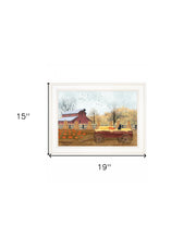 Autumn Blessings 1 White Framed Print Wall Art