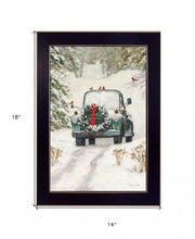 Winter Park 2 Black Framed Print Wall Art