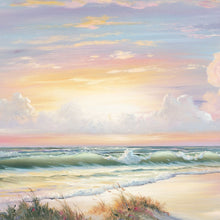 Golden Sunset On Crystal Cove 3 White Framed Print Wall Art