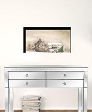 Bringing Home The Tree 3 Black Framed Print Wall Art