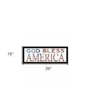 God Bless America 6 Black Framed Print Wall Art
