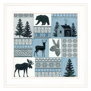 Cabin In The Woods 2 White Framed Print Wall Art