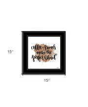 Coffee and Friends Blend Black Framed Print Wall Art