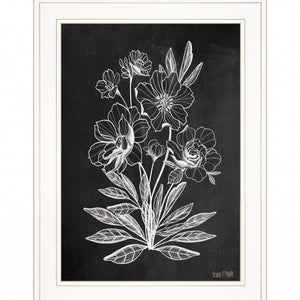 Vintage Chalkboard 2 White Framed Print Wall Art