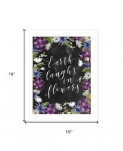 Earth Laughs In Flowers 3 White Framed Print Wall Art