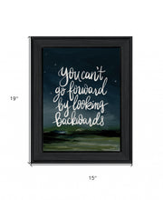 Go Forwards Not Backwards 2 Black Framed Print Wall Art