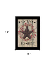 No Place Like Home Wreath 2 Black Framed Print Wall Art