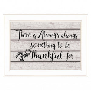 Always Thankful 2 White Framed Print Wall Art
