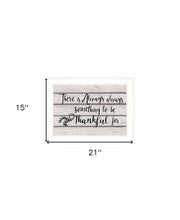 Always Thankful 2 White Framed Print Wall Art