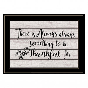 Always Thankful 3 Black Framed Print Wall Art