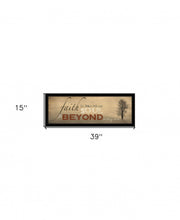 Sepia Tree Black Framed Print Wall Art