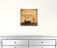 Farming 1 White Framed Print Wall Art