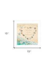 No Selfies In The Bathroom Sea 1 White Framed Print Wall Art