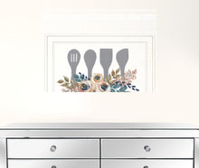 Fall Floral Baking Utensils 1 White Framed Print Wall Art