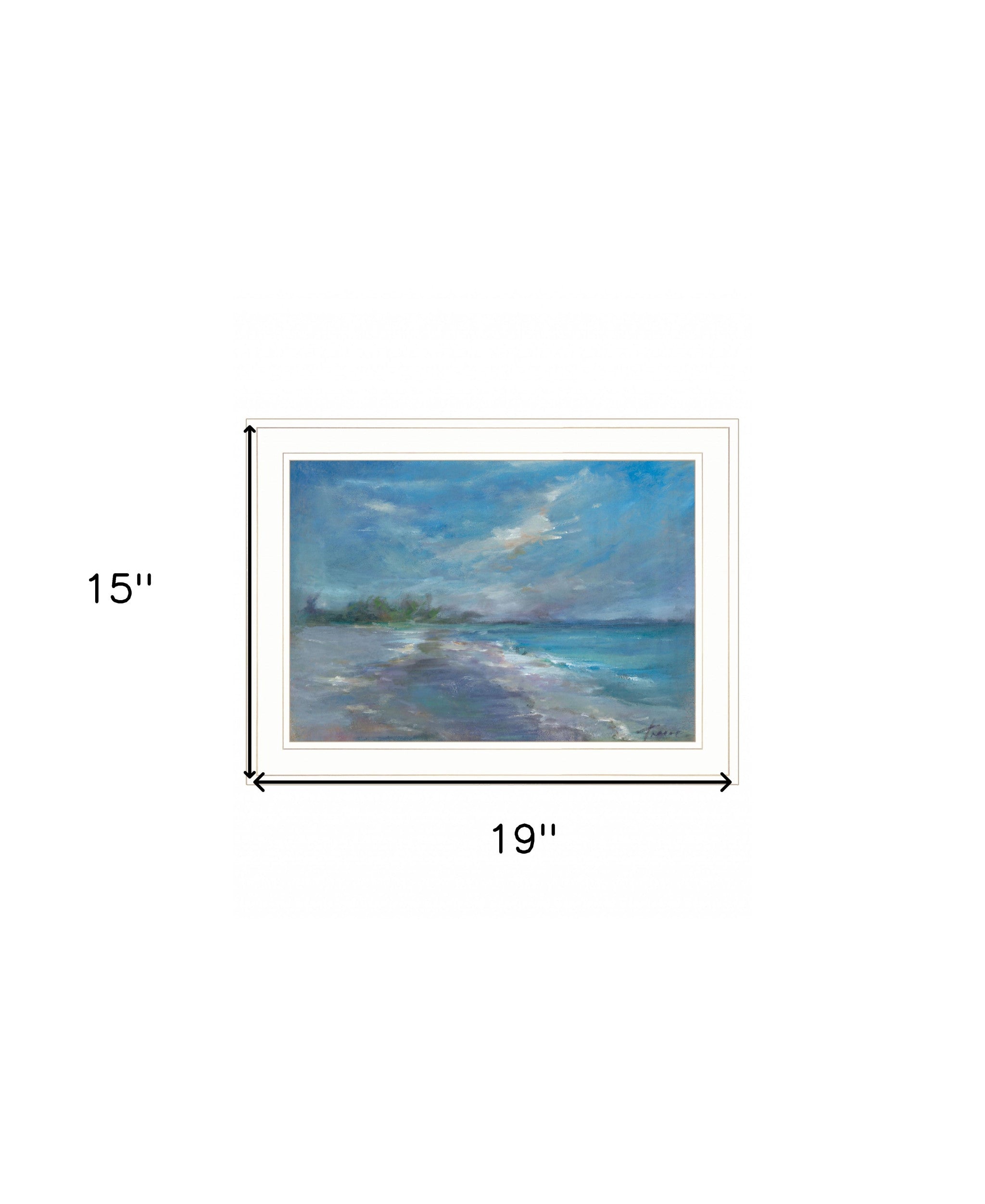 Serenity 3 White Framed Print Wall Art