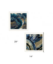 Set Of Two Geode Reef Pleasure 1 White Framed Print Wall Art