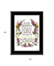 Charming Garden 1 Black Framed Print Wall Art