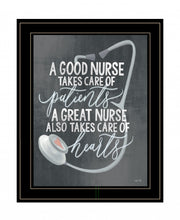 A Nurses Heart 2 Black Framed Print Wall Art