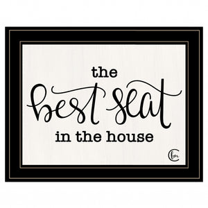 The Best Seat In The House 2 Black Framed Print Wall Art