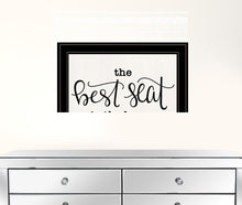The Best Seat In The House 2 Black Framed Print Wall Art