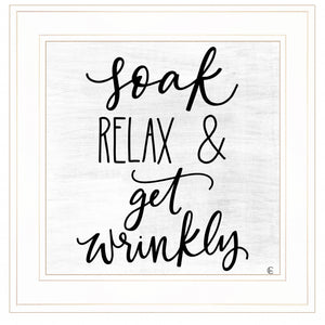 Lets Get Wrinkly 1 White Framed Print Wall Art