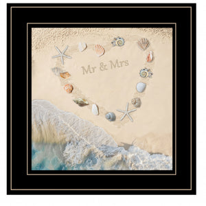 Marriage Is A Beach 3 Black Framed Print Wall Art