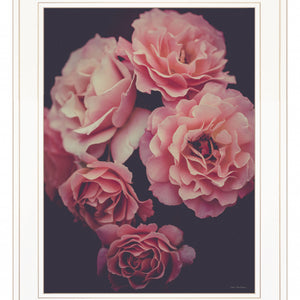 Dreamy Rose 1 White Framed Print Wall Art