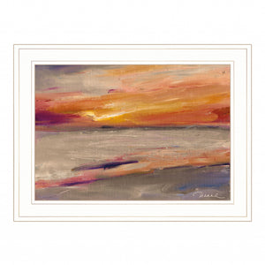 Western Sky 1 White Framed Print Wall Art