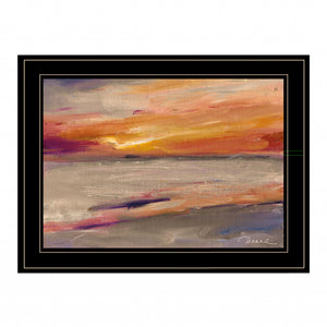 Western Sky 2 Black Framed Print Wall Art
