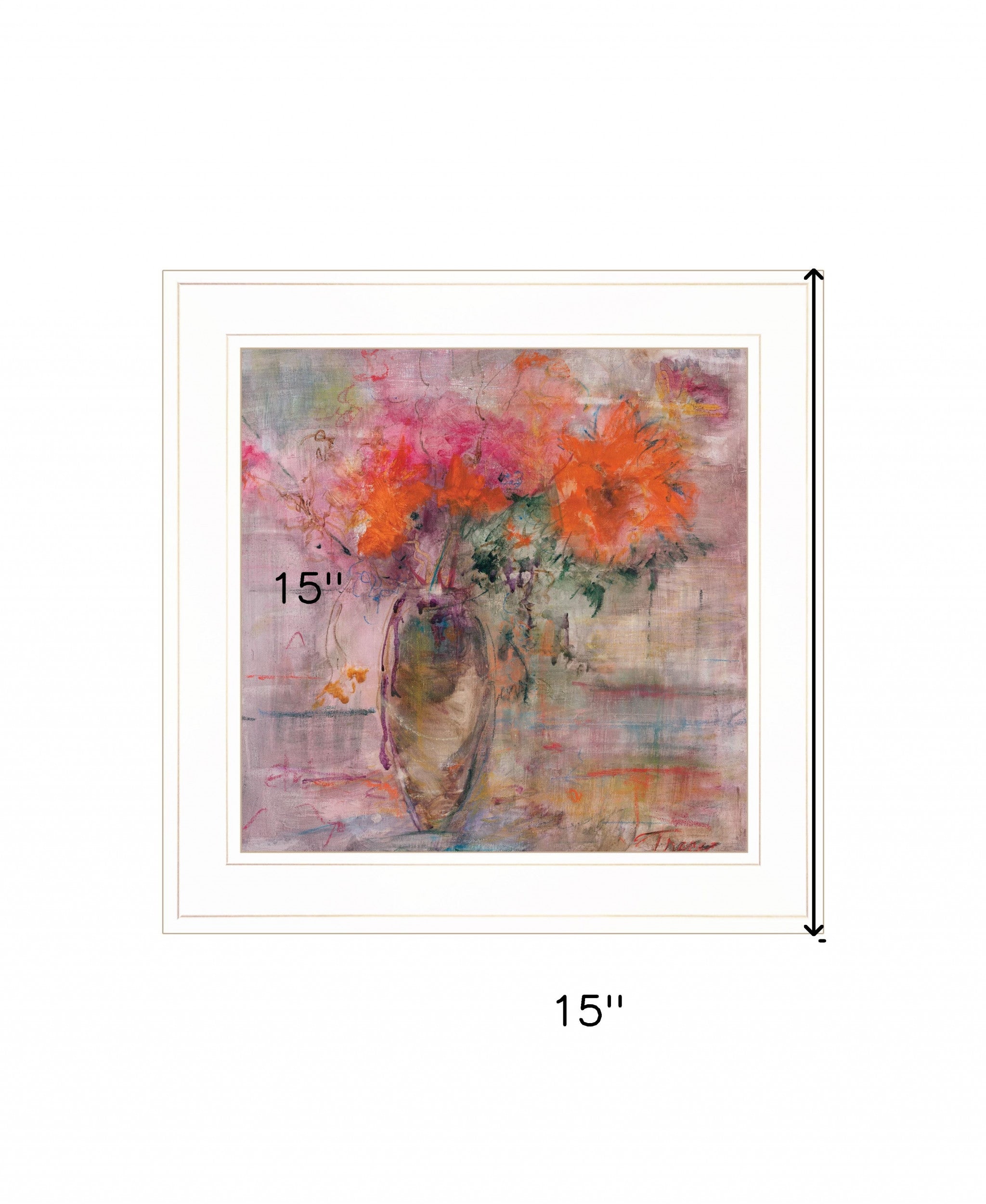 Just Picked 1 White Framed Print Wall Art