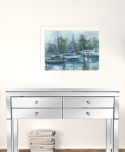 Set Of Two Lagoon Awaiting 2 White Framed Print Wall Art