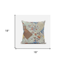 Cojín de gamuza floral amarillo anaranjado de 18