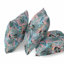 16 英寸水紅色熱帶絨面革抱枕