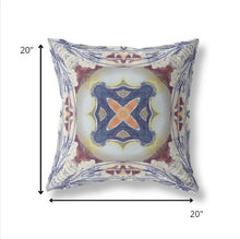 18” Gray Brown Geo Tribal Suede Throw Pillow