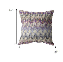 18” Magenta Cream Hatch Indoor Outdoor Throw Pillow