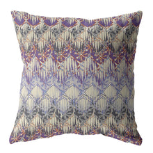 16 英寸洋紅色奶油色 Hatch 裝飾絨面革抱枕