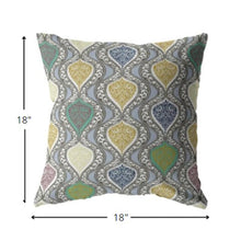 Cojín decorativo de gamuza gris dorado conopial de 18