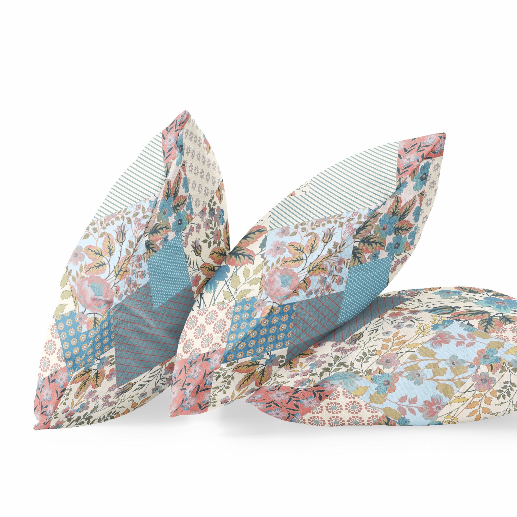 16" Gold Pink Floral Zippered Suede Throw Pillow