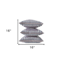 Cojín de gamuza con cremallera floral gris melocotón de 16 