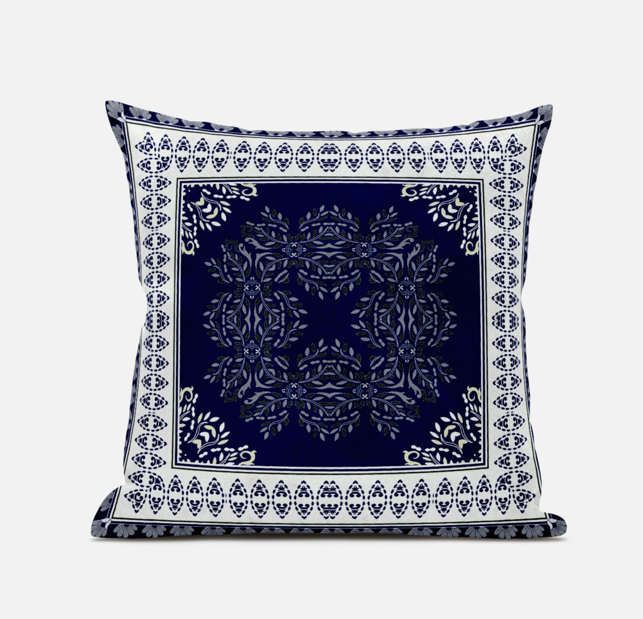 16" X 16" Muted Magenta Cream Geometric Zippered Suede Throw Pillow