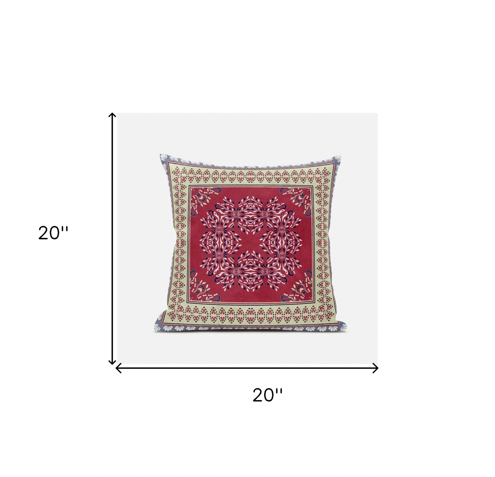 18" X 18" Blue Light Blue Geometric Zippered Suede Throw Pillow