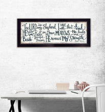 The Lord Is My Shepherd 1 Black Framed Print Wall Art