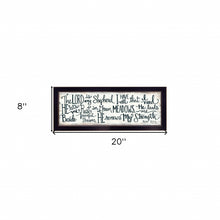 The Lord Is My Shepherd 1 Black Framed Print Wall Art