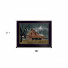 Dark And Stormy Night 1 Black Framed Print Wall Art