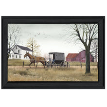 Going To Market Black Framed Print Wall Art