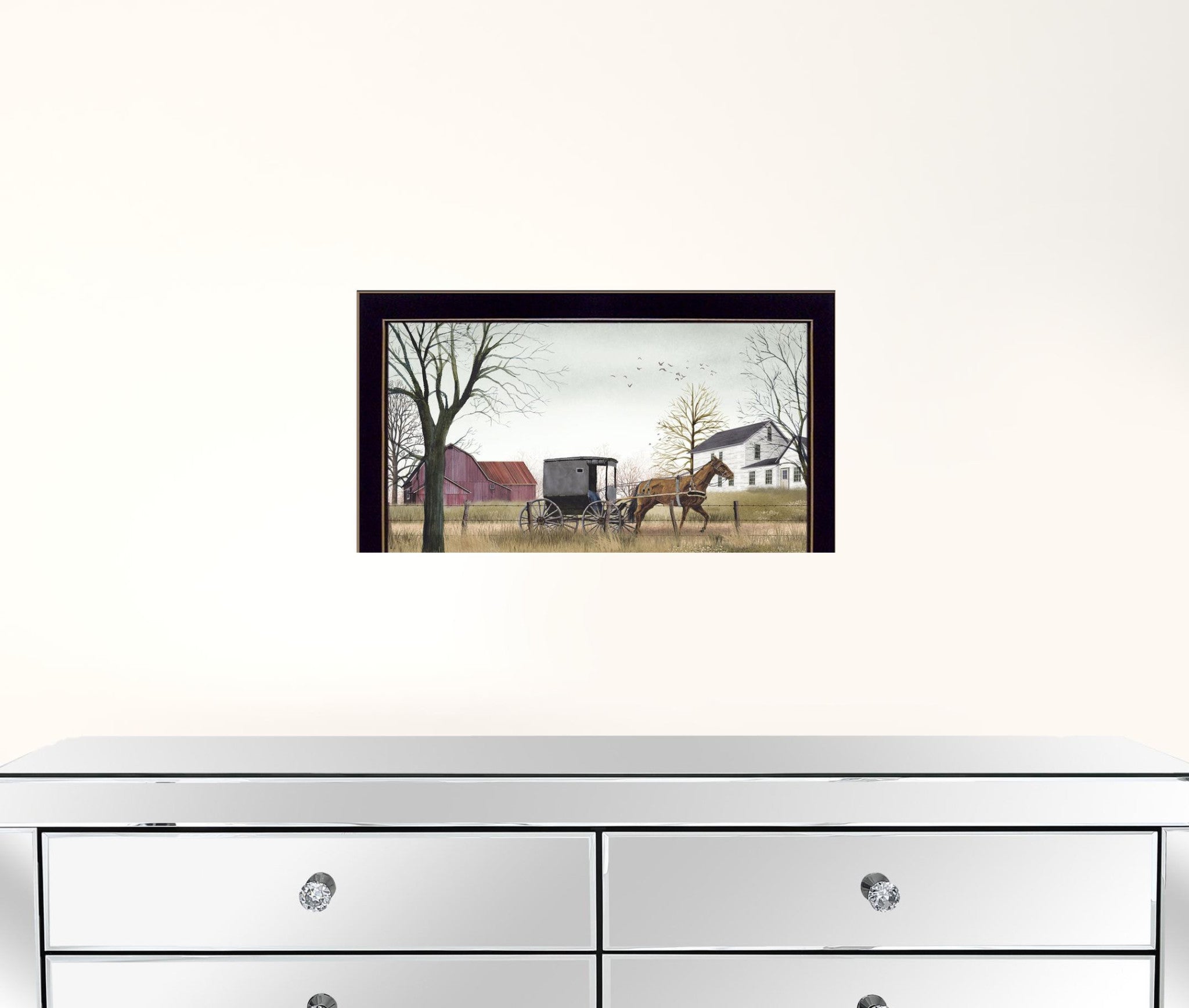 Goin To Market Black Framed Print Wall Art