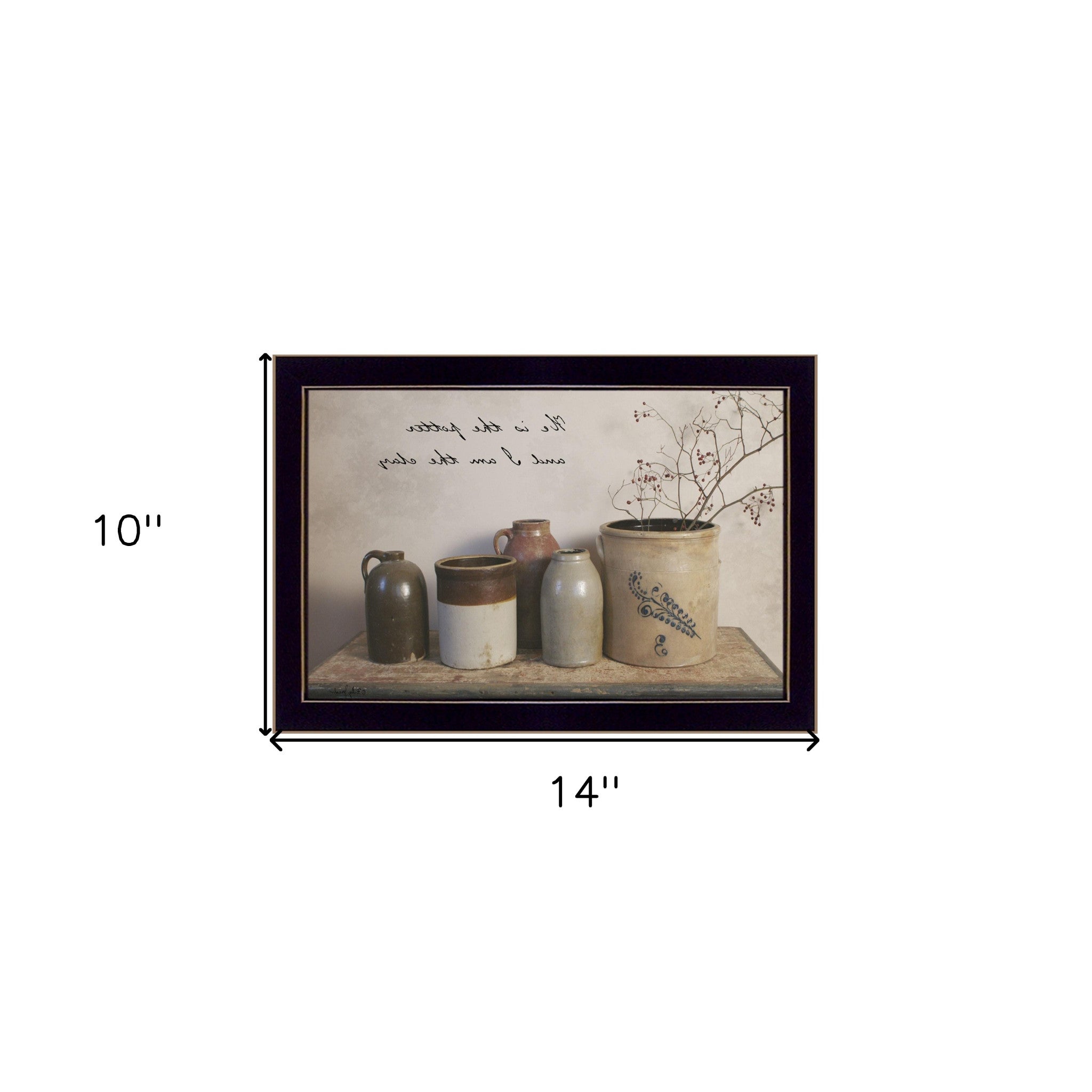 He Is The Potter Black Framed Print Wall Art