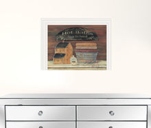 HOT BATH 8 White Framed Print Wall Art
