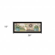 Garden Bath 2 Black Framed Print Wall Art