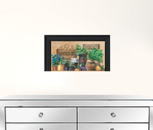 Antiques And Herbs Black Framed Print Wall Art